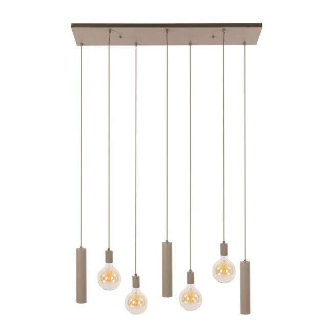 WoonStijl Hanglamp Senso 5+4-lichts Beige