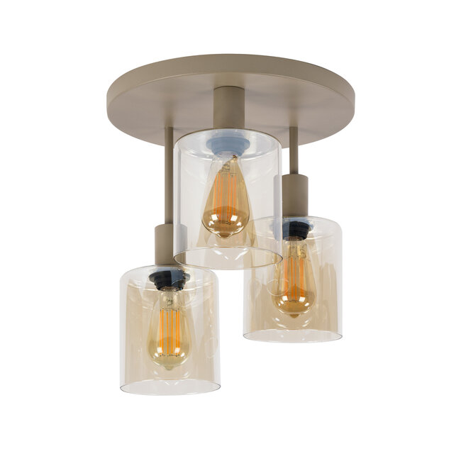 WoonStijl Plafondlamp Sepiora 3L Beige