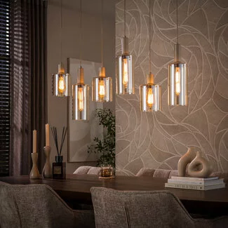 WoonStijl Hanglamp 6L Sepiora Beige