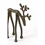 Light en Living Ornament 15x6x20 cm DEER mat bruin-brons
