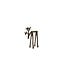 Light en Living Ornament 15x6x20 cm DEER mat bruin-brons