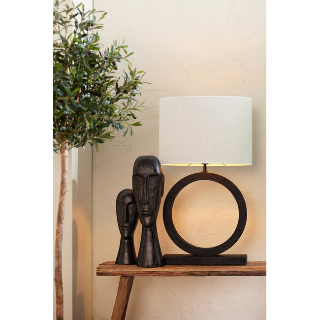 Light en Living Kap ovaal recht smal 70-28-38 cm SAVERNA eiwit