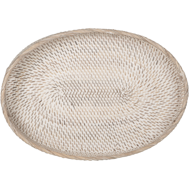 MUST Living Dienblad Ovaal Rattan Saint Barths – set van 2