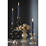 Light en Living Plateau op voet Ø30x17 cm ITINGA glas bubbel amber