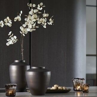 Light en Living Kunstbloem 30x10x118 cm EUCALYPTO crème