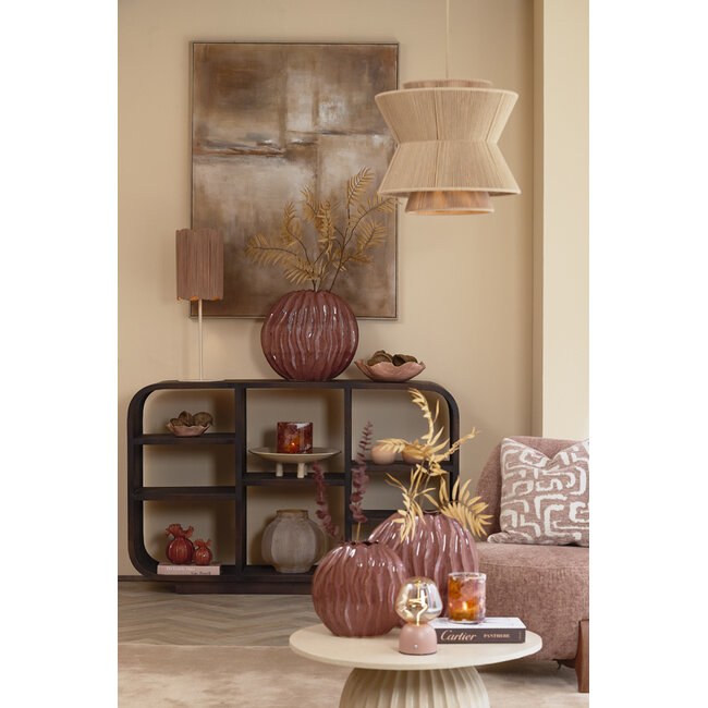 Light en Living Schaal 34x31x11 cm BANDA keramiek roze
