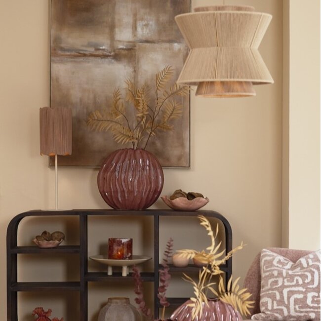 Light en Living Schaal 34x31x11 cm BANDA keramiek roze