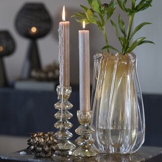 Light en Living Kandelaar Ø8x14 cm ROVELO glas amber