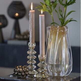 Light en Living Kandelaar Ø8x20 cm ROVELO glas amber