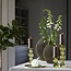 Light en Living Light & Living Kaarsenhouder ITINGA - Glas met Bubbelstructuur - Olijfgroen - Ø10x26,5 cm