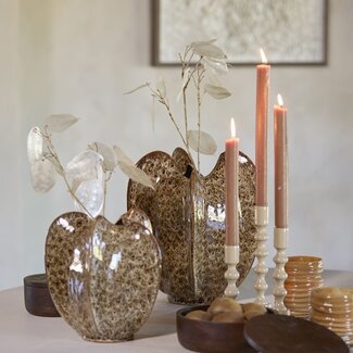 Light en Living Vaas deco Ø31x34 cm TOPITA keramiek crème-bruin