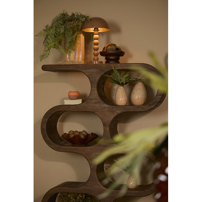 Light en Living Vaas deco Ø14x24 cm CULLA keramiek licht perzik