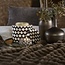 Light en Living Vaas deco Ø16x16 cm OLITE bamboo creme + donkerbruin