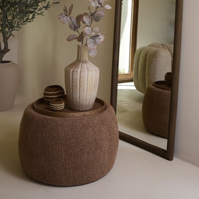 Light en Living Salontafel Ø70x47 cm RASHANA bruin-terra