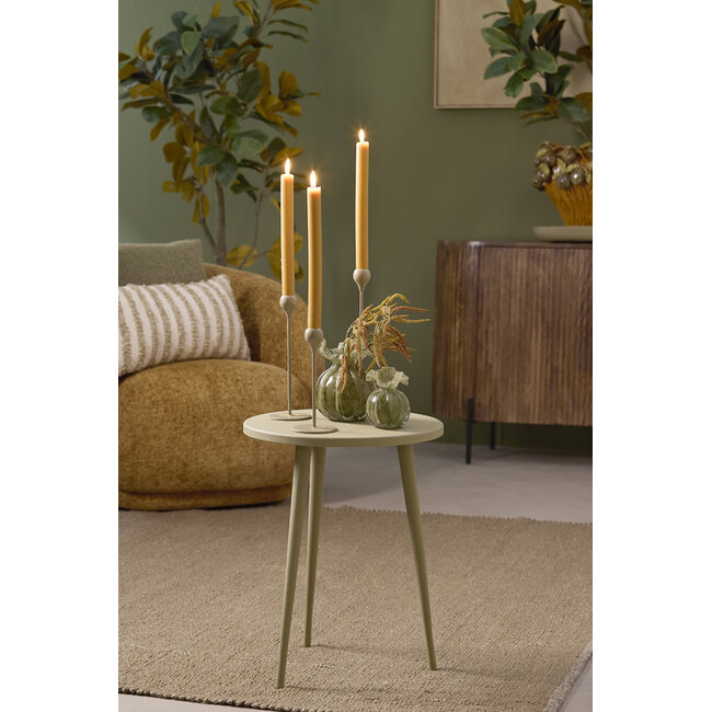 Light en Living Bijzettafel Ø40x50 cm DIMEKA olijf groen