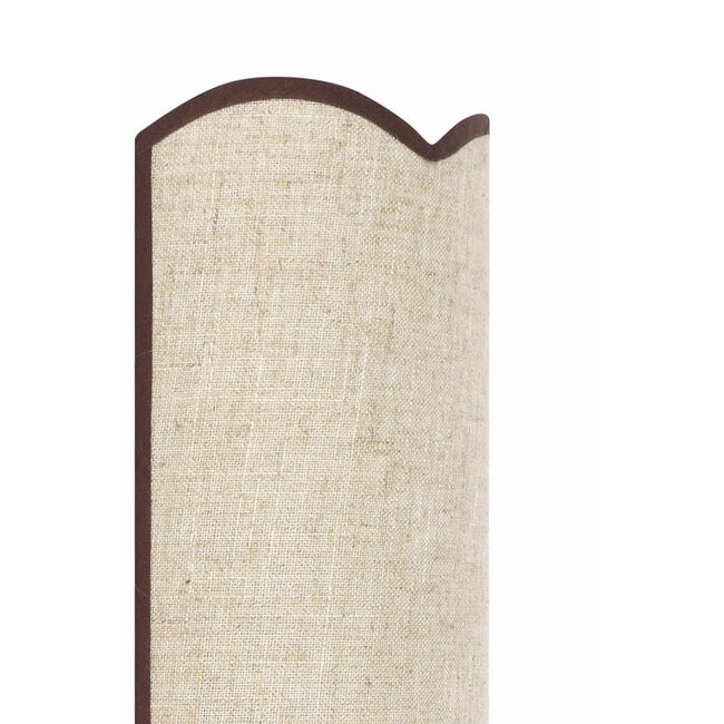 Light en Living Wandlamp E14 15x10x30,5 cm VYANA linnen naturel+donker bruin