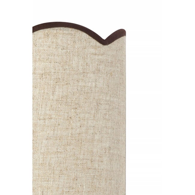 Light en Living Wandlamp E14 15x10x30,5 cm VYANA linnen naturel+donker bruin