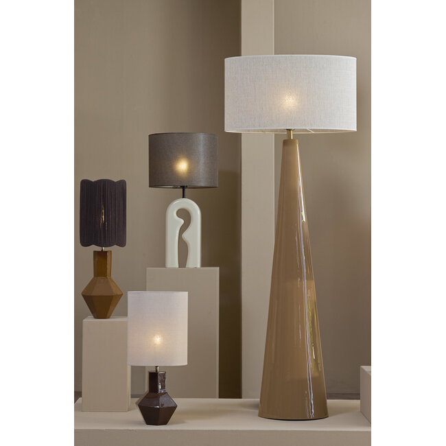 Light en Living Ovale Lampenkap BRESKA in Parelwit - Stijlvol design in diverse maten