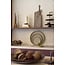 Light en Living Tafellamp LED Ø10x25 cm BRYLO linnen naturel+hout dnkr bruin