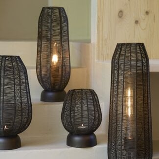 Light en Living Tafellamp Ø18x46 cm SAMRET mat bruin-brons