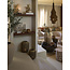 Light en Living Tafellamp Ø16x35 cm BRYLO hout print d bruin+linnen naturel