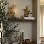 Light en Living Tafellamp Ø16x35 cm BRYLO hout print d bruin+linnen naturel