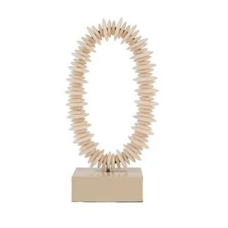 Light en Living Ornament op voet 10x22x40 cm RING zand