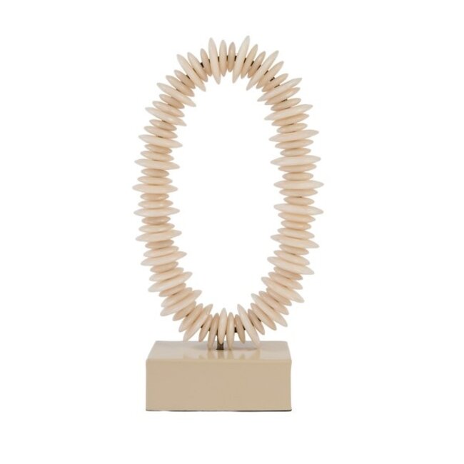 Light en Living Ornament op voet 10x22x40 cm RING zand