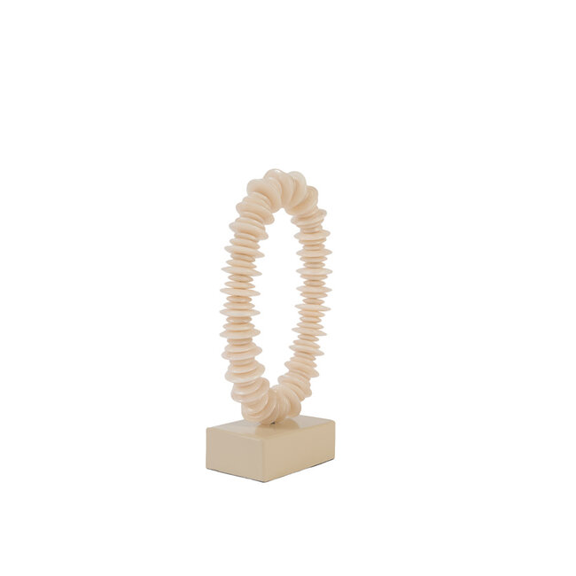 Light en Living Ornament op voet 10x22x40 cm RING zand
