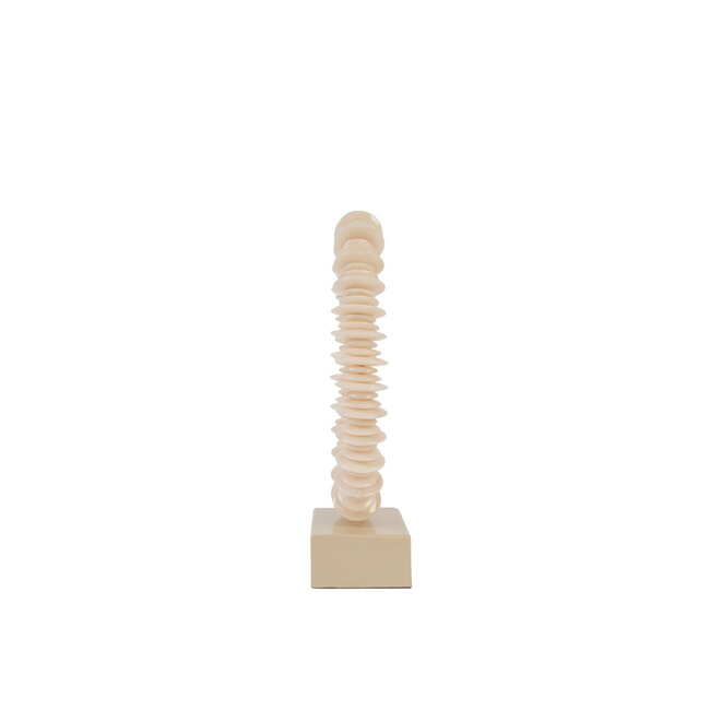 Light en Living Ornament op voet 10x22x40 cm RING zand