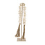Light en Living Ornament op voet 12,5x12,5x50 cm CURTANI creme + zand