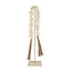 Light en Living Ornament op voet 12,5x12,5x50 cm CURTANI creme + zand