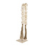 Light en Living Ornament op voet 12,5x12,5x50 cm CURTANI creme + zand