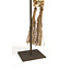 Light en Living Ornament op voet 12,5x12,5x50 cm CURTANO creme-bruin+bruin