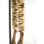 Light en Living Ornament op voet 12,5x12,5x50 cm CURTANO creme-bruin+bruin