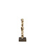 Light en Living Kandelaar10x10x27 cm OMINA creme-bruin+bruin