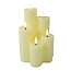 Countryfield LED Kaars Inge 5 crème - 13 x 13 x 22,5 cm