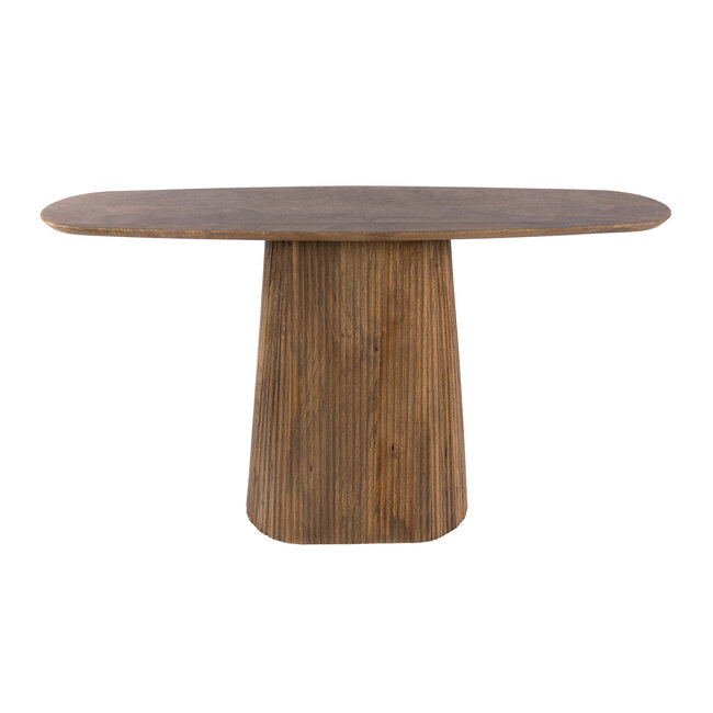 WoonStijl Haltafel Wave Massief mango zand