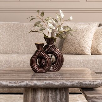 Richmond Interiors  Vaas Suen donkerbruin groot
