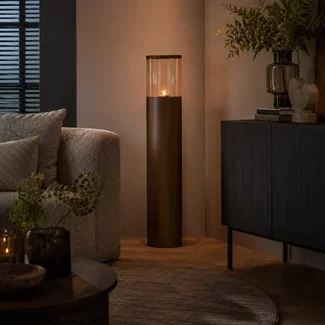 Light en Living Windlicht Ø25,5x107 cm YON mat bruin-brons