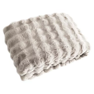 Richmond Interiors  Plaid Cosy Fluff creme 200x300