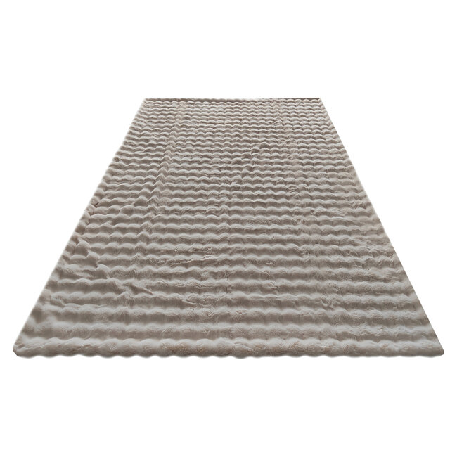 Richmond Interiors  Plaid Cosy Fluff creme 150x200