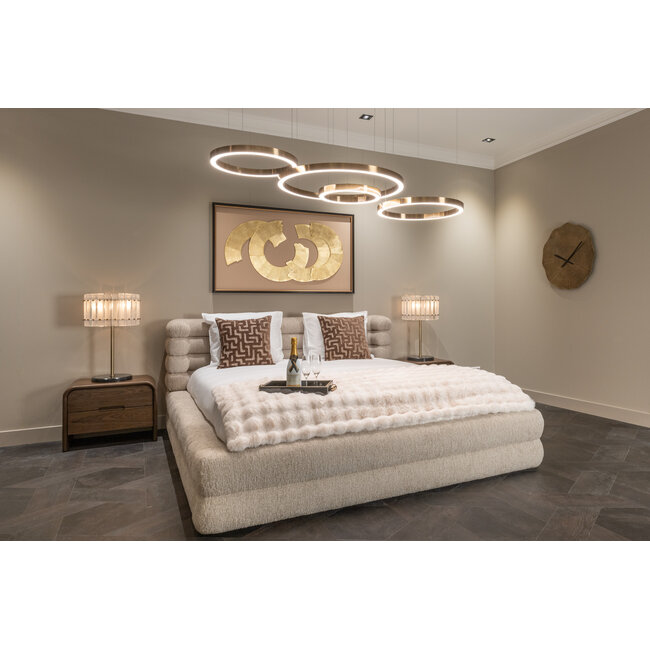 Richmond Interiors  Bed Obidis naturel linear 180x210 (matrasmaat (excl.) with storage