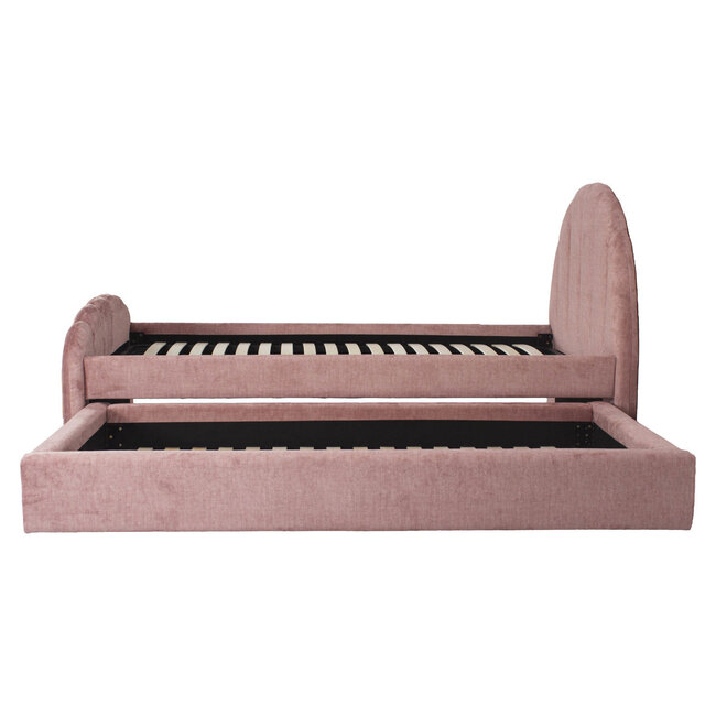 Richmond Interiors  Bed Pixie rosewood jewel 120x200 met uitschuifbed