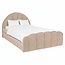Richmond Interiors  Bed Pixie clay chenille 120x200 met uitschuifbed