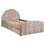 Richmond Interiors  Bed Pixie clay chenille 120x200 met uitschuifbed