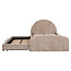 Richmond Interiors  Bed Pixie clay chenille 120x200 met uitschuifbed