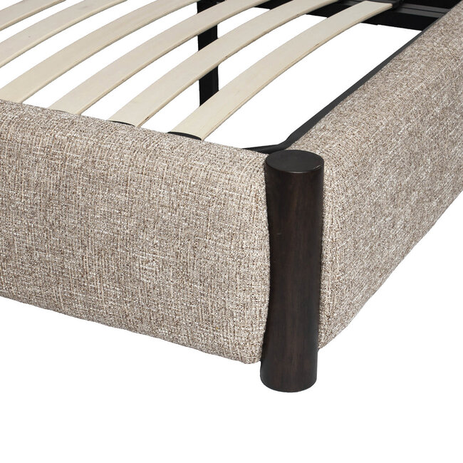 Richmond Interiors  Bed Citadel zand tweed 160x200 (Matrasmaat (excl.))