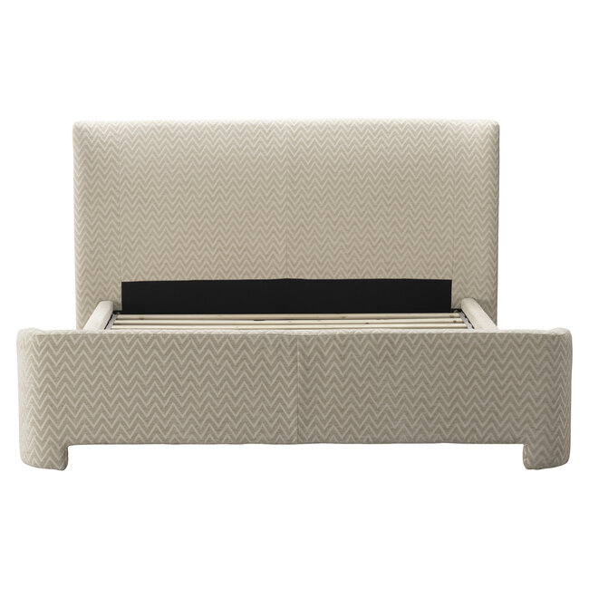 Richmond Interiors  Bed Divana beige chevron 160x200