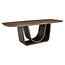 Richmond Interiors  Eettafel Windsor walnut 230 brass onderstel